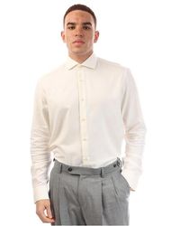 BOSS - H Joe Spread Long Sleeve Oxford Shirt - Lyst