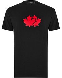 DSquared² - Maple Leaf T Shirt - Lyst