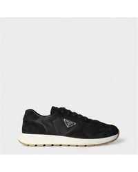 Prada - Re-Nylon And Suede Prax 2.0 Sneakers - Lyst