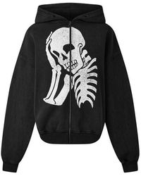 Palm Angels - Palm Skull Zip Hoody Sn61 - Lyst