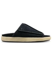 Clarks - Overleigh Suede Sliders - Lyst