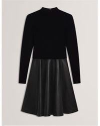 Ted Baker - Faux Midi A-Line Dress - Lyst