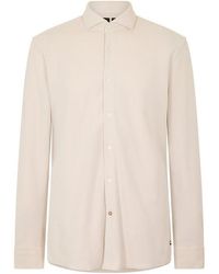BOSS - P Hank Spread Long Sleeve Oxford Shirt - Lyst