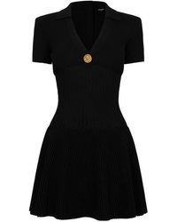 Balmain - Knit Dress Ld54 - Lyst