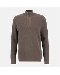 Barbour - Crawley Half Zip Jumper - Lyst