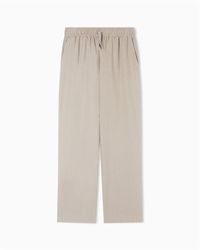 Emporio Armani - Beachwear Straight Leg Trousers - Lyst