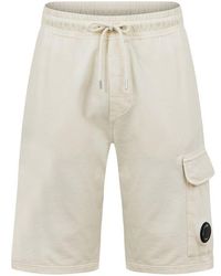 C.P. Company - Micro Lens Fleece Shorts - Lyst