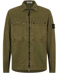 Stone Island - Brushed Organic Cotton Garment Dyed Old Effect - Lyst