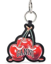 Ganni - Cherry Keyring - Lyst