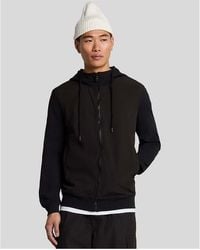 Lyle & Scott - Softshell Hybrid Zip Through Hoodie - Lyst