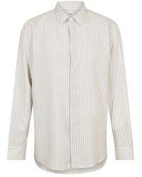 Saint Laurent - Cass Long Sleeve Patterned Shirt - Lyst