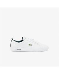 Lacoste - S Carnabase Trainers White/green 9 - Lyst