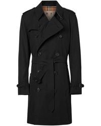Burberry - Kensington Cotton Water Resistant Long Sleeve Trench Coat - Lyst