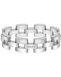 BOSS - Sway Chain Stainless Steel Bracelet - Lyst