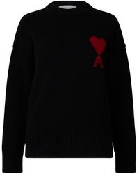 Ami Paris - Ami De Coeur Jumper - Lyst