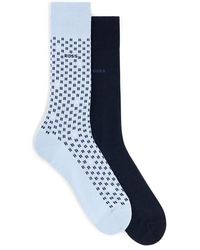 BOSS - Hbw 2pk Tile Sock Sn42 - Lyst