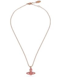 Vivienne Westwood Grace Relief Orb Pendant - Pink