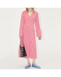 Stine Goya - Long Sleeve V Neck Dress - Lyst