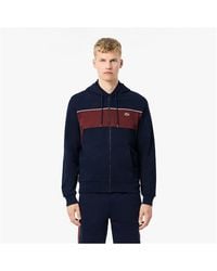 Lacoste - Zip-Up Colour-Block Hoodie - Lyst