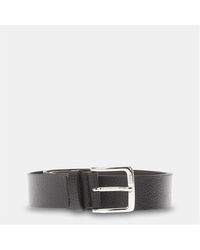 BOSS - Ronnie Gr Leather Belt - Lyst
