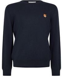 Maison Kitsuné - Fox Merino Crew Neck Jumper - Lyst
