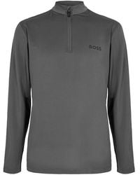 BOSS - 1/4 Zip Performance Tracksuit Top - Lyst