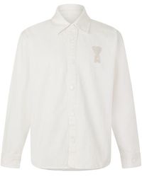 Ami Paris - Knitted Long Sleeve Shirt - Lyst