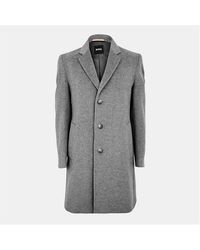 BOSS - Hyde Overcoat - Lyst