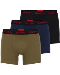 HUGO - 3 Pack Boxer Briefs - Lyst