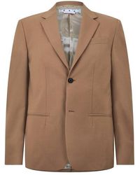 Off-White c/o Virgil Abloh - Double Breasted Drill Relaxed Blazer - Lyst