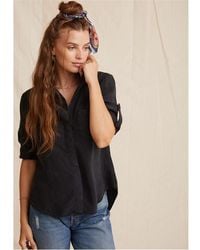 Bella Dahl - Split Back Long-Sleeve Plain Shirt - Lyst