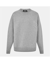DSquared² - Ribbed Crew Neck Jumper - Lyst