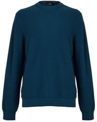 Paul Smith - Ps Waff Crew Knit Sn64 - Lyst