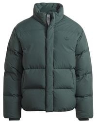 adidas Originals - Down Storm Flap Stand Collar Long Sleeve Short Puffer Jacket - Lyst