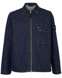 Stone Island - Denim Research Overshirt - Lyst