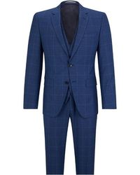 BOSS - Classic Structured Suit - Lyst