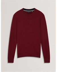 Ted Baker - Merino Blend Crew Neck Jumper - Lyst