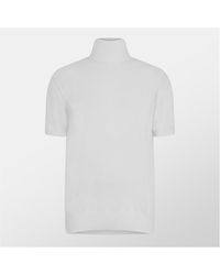 Dolce & Gabbana - Short Sleeve Turtleneck Knitted Top - Lyst