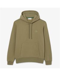 Lacoste - Organic Cotton Fleece Hoodie - Lyst