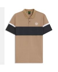 BOSS - The Open 25 Paddy Grid Pattern Polo Shirt - Lyst