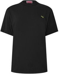 KENZO - Tiger Classic Embroidered Cotton T-Shirt - Lyst