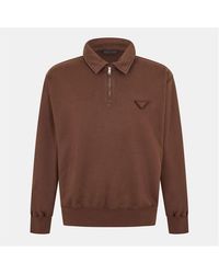 Prada - Quarter Zip Fleece - Lyst
