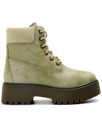 Timberland - 6 Inch Lace Up Waterproof Flat Ankle Boots - Lyst