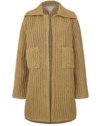 Bottega Veneta - Hand-Knitted Leather Long Sleeve Leather Jacket - Lyst