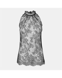 McQueen - Sleeveless Lace Top - Lyst