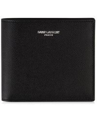 Saint Laurent - East/west Grained Leather Wallet - Lyst