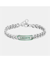 Lacoste - Jewellery District Stainless Steel Bracelet - Lyst