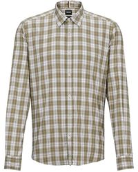 BOSS - S-Liam-Kent-C1-233 Plain Long-Sleeve Shirt - Lyst