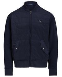 Polo Ralph Lauren - Double Knit Quilted Bomber Jacket - Lyst
