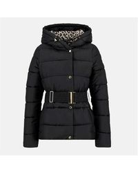 Barbour - Track Line Detachable Hood Long Sleeve Short Puffer Jacket - Lyst